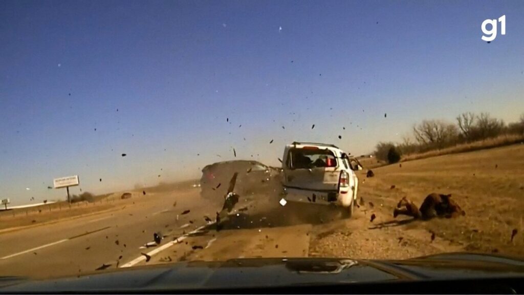 video:-policial-e-atingido-por-suv-durante-abordagem-a-outro-veiculo-nos-estados-unidos